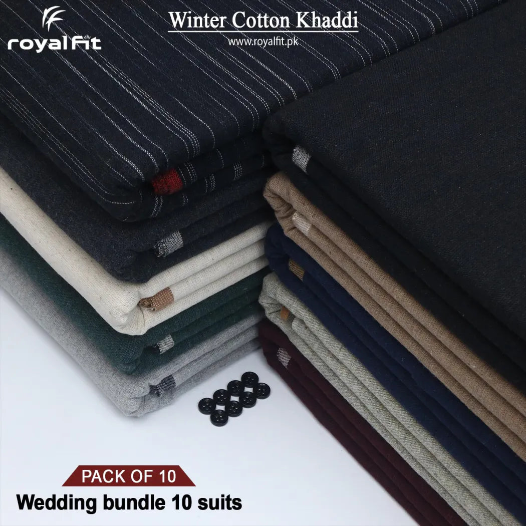 Wedding Bundle 10 Suits | Winter Cotton Khaddi