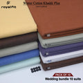 Wedding Bundle Pack of 10 Winter Cotton Khaddi Plus | Multiple Colors | Royal Fit