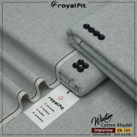 Original Grey Winter Cotton Khaddi | KK105