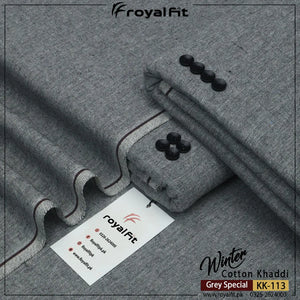 Grey Special Winter Cotton Khaddi | KK113