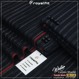 Tuxedo Marle Winter Cotton Khaddi | KK114