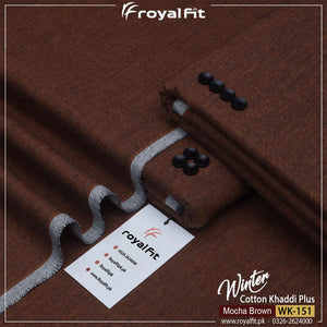 MOCHA BROWN WINTER COTTON KHADDI PLUS | WK-151