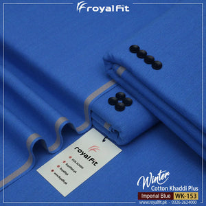 IMPERIAL BLUE WINTER COTTON KHADDI PLUS | WK-153