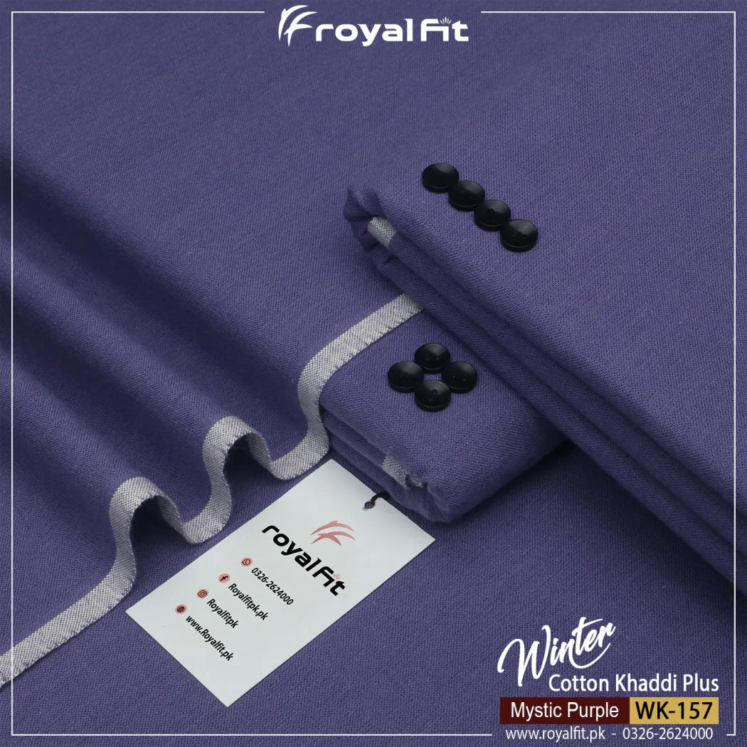 MYSTIC PURPLE WINTER COTTON KHADDI PLUS | WK-157