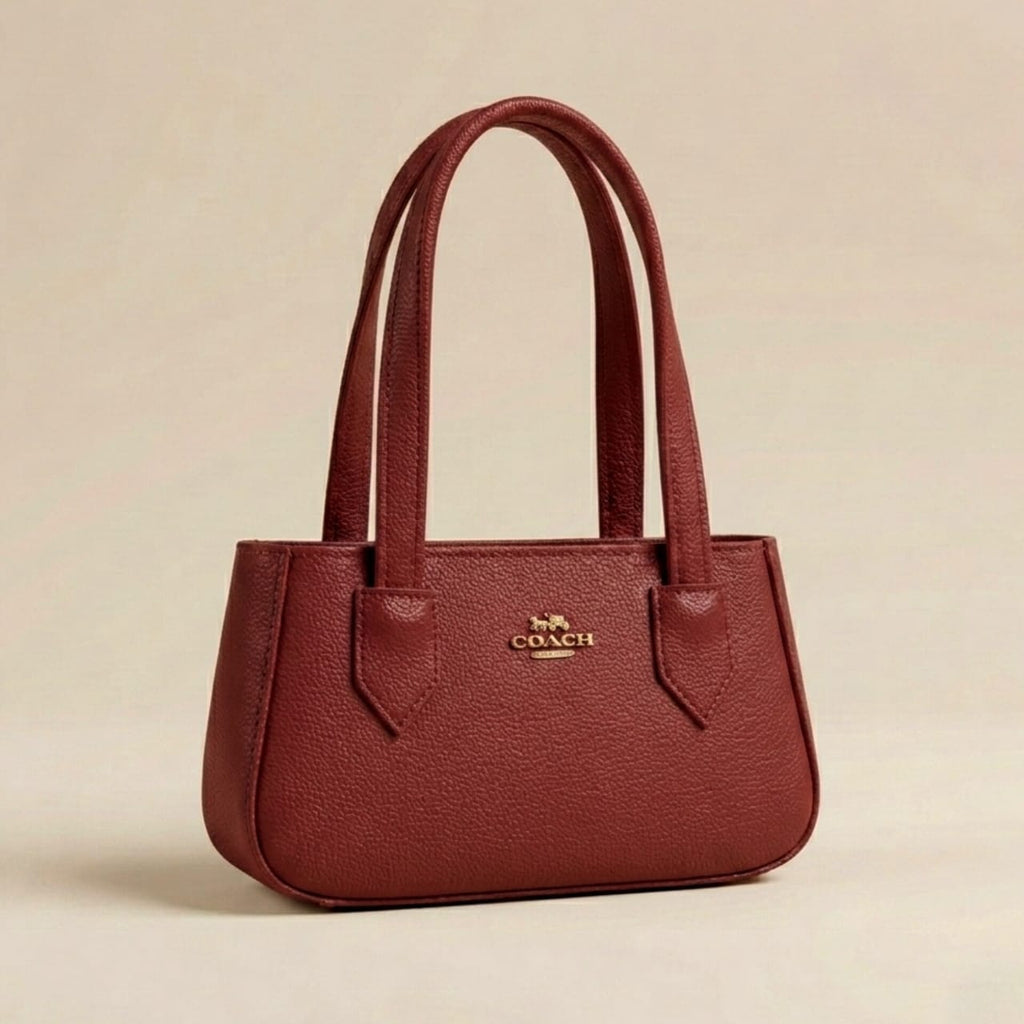 PREMIUM COACH MEROON SHOULDER BAG