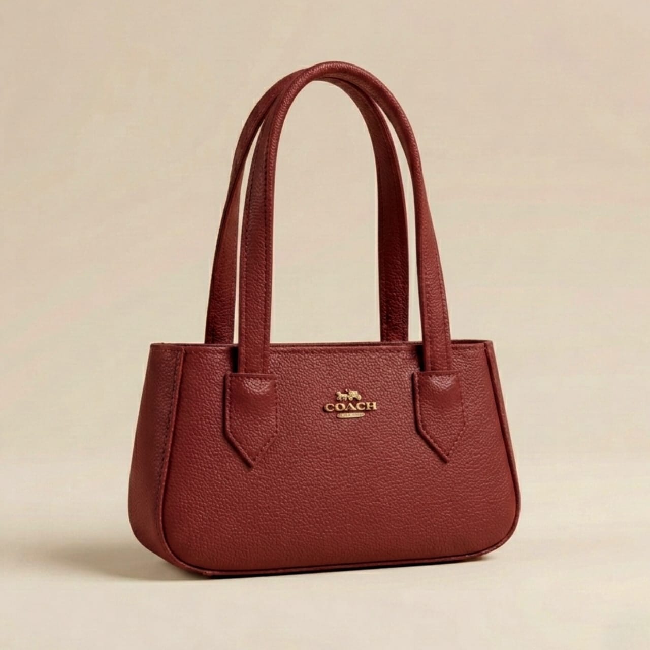 PREMIUM COACH MEROON SHOULDER BAG